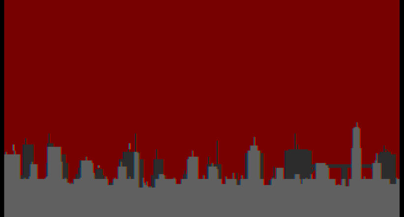 City Backdrop Display from the game intro